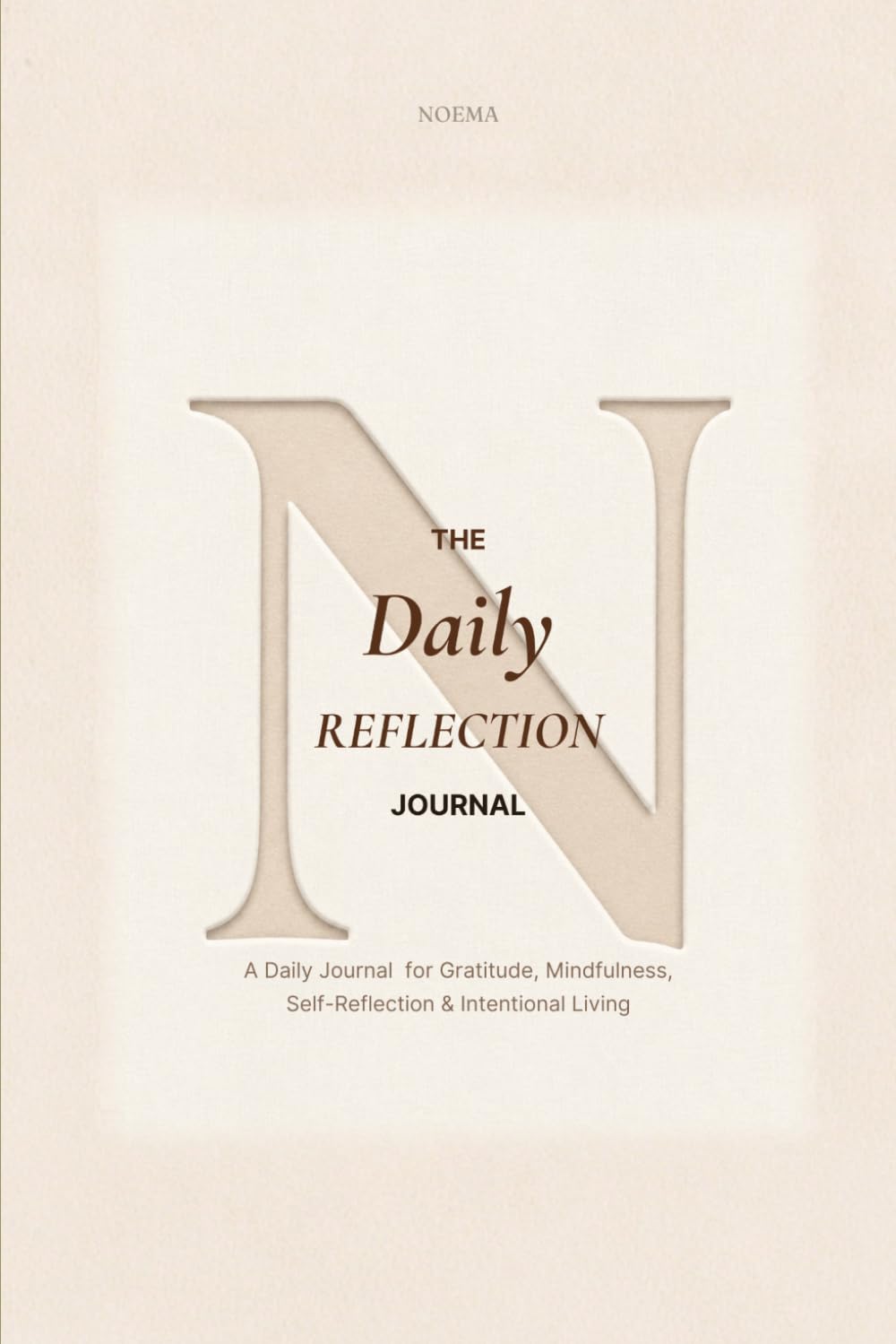 The Daily Reflection Journal – 90 Days — guided gratitude and mindfulness journal cover from the NOEMA Mediterranean Seasons Collection